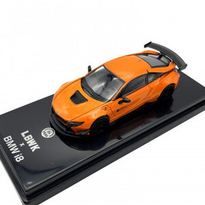 まとめ得 JADI リバティーウォーク BMW i8 オレンジ 左ハンドル 1/64スケール PGPA55144 x [2個] /a