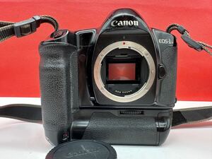 ▽ Canon EOS-1N 一眼レフカメラ フィルムカメラ ボディ POWER DRIVE BOOSTER E1 ジャンク 動作未確認 キャノン