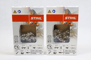 【質Banana】未使用保管品 STIHL/スチール 36610000064 13RMS 64 ソーチェーン チェーンソー ドライブリング 2個セット OKA♪C