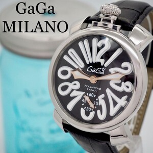 544 GaGaMILANO マヌアーレ48 メンズ腕時計　スケルトン　手巻き