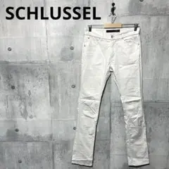 SCHLUSSEL シュリセル メンズ スキニーパンツ 2 オフホワイト