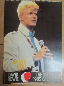 1710MK●カレンダー「David Bowie デヴィッド・ボウイ 1985 オフィシャルカレンダー」A3サイズ