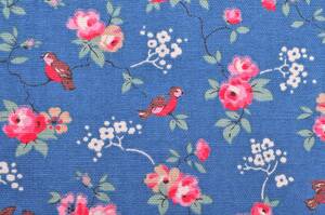 Cathkidston生地birdnavy鳥ネイビー1M×145cmキャスキッドソン219