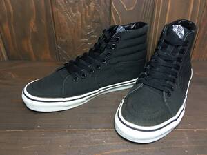 ★VANS バンズ 国内企画 SK8HI スケート 黒×黒 26.0cm Used 検 スリッポン オールドスクール ハーフキャブ スニーカー