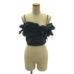 PRANK PROJECT / プランクプロジェクト | Cut-off Ruffled Top / ランダムフリル トップス | F | BLK | レディース