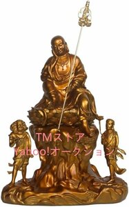 仏像 童子地蔵菩薩 22cm（金色）延命地蔵菩薩 安産祈願・子育ての守護尊・水子供養 銅器