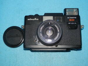 【ジャンク品】フィルムカメラ 「シャッター不良！」ミノルタ minolta HI-MATIC SD 38mmF2.7 ROKKOR 