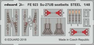 エデュアルド ズーム1/48FE923 Su-27UB seatbelts for HOBBY BOSS kit