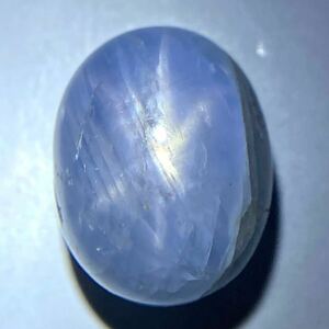 〔天然スターサファイア24.045ct〕o 約16.2×12.6mm ルース 裸石 star sapphire jewelry コランダム 宝石 ジュエリー EA1/EB1◎ w4B89