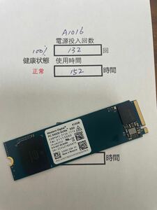 A1016/中古品SSD/NVME2280/WD 512GB/動作確認済み/返品返金対応/納品書発行可(商品説明文ご確認下さい)