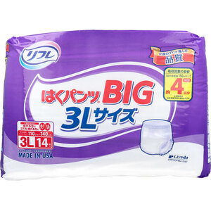 【まとめ買う】[12月25日まで特価]リフレ はくパンツ BIG 3Lサイズ 14枚入×20個セット