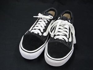 ■美品■ Vans ヴァンズ スエード×レザー スニーカー 表記サイズ 23 (約23.0cm) 靴 シューズ ブラック系 DF7540