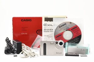 CASIO EXILIM EX-S1 124万画素 コンパクトデジタルカメラ [美品] 元箱 アダプター CD-ROM 充電器 バッテリー付き デジタルズーム4倍