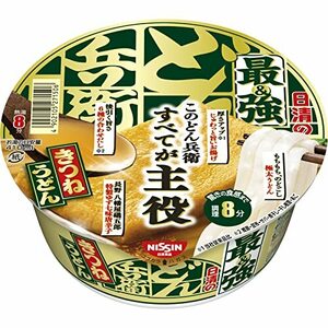 どん兵衛 日清の最強どん兵衛 きつねうどん [八幡屋礒五郎 特製ゆず七味唐辛子] 日清食品 カップ麺 93g×12個