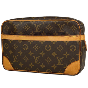 ルイ・ヴィトン Louis Vuitton コンピエーニュ 28 クラッチバッグ 手持ち セカンドバッグ モノグラム ブラウン M51845 レディース 【中古】