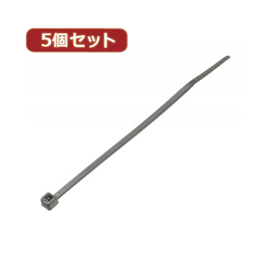 YAZAWA 5個セット耐候性束ねるバンド 200mm 黒 20本入 FTW200K20X5