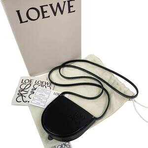 美品 ロエベ LOEWE レディース ミニ ポシェット ショルダー アナグラム