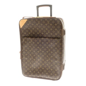 【中古】ルイ ヴィトン LOUIS VUITTON ペガス55 モノグラム キャリーバッグ ブラウン【W35xD15】