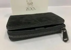 ZOO 象皮製 2つ折り 財布ZMW-015 BK