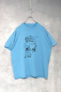 【 80s シングルステッチ 】 プリント Tシャツ / size L / 80年代 エロT ナイキ リーボック NIKE Reebok