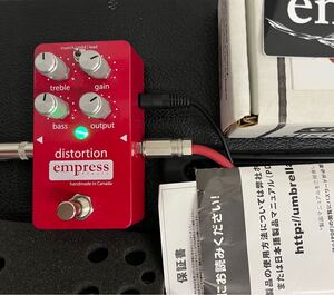 Empress Effects distortion エンプレス ディストーション・エフェクター・ペダル　元箱・日本語マニュアル付属