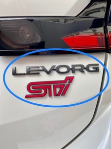 新品 スバル純正 レヴォーグ レターマーク リア オーナメント STI エンブレム レボーグ リヤ SUBARU GENUINE LEVORG REAR EMBLEM ORNAMENT