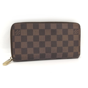 【中古】LOUIS VUITTON ジッピーウォレット ダミエエベヌ N60015