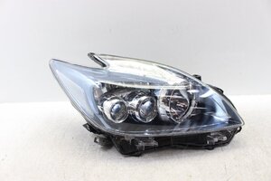 美品/キズ無　プリウス　ZVW30　前期　へッドライト　右側　運転席　コイト　47-30　LED　打刻 ニ　メッキ　81145-47340　338713