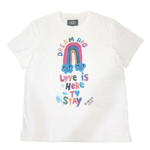 【新品未使用】UGG ポップ スケッチ ティー Pop Sketch Tee 1154392 ホワイト サイズS ユニセックスサイズ コットン100％ 送料無料！！