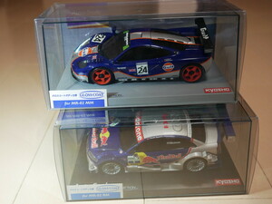 [新品未開封] 京商 ミニッツ MINI-Z オートスケール 2台セット / マクラーレン F1 GTR ガルフ / アウディ A4 DTM 2005