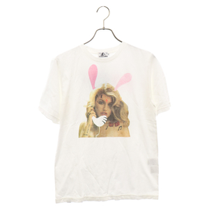 HYSTERIC GLAMOUR ヒステリックグラマー フォトプリント 半袖カットソー Tシャツ ホワイト 02182CT42200