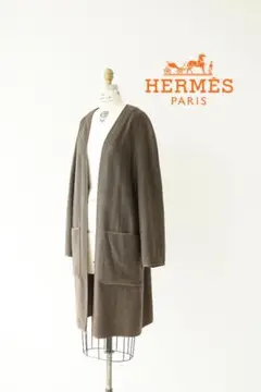 HERMES エルメス マルジェラ期 カシミヤ ノーカラー コート