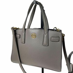 TORY BURCH ウォーカー マイクロ サッチェル グレージュ 2way a263