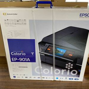 新品未使用　EPSON MultiPhoto Colorio 有線無線LAN標準搭載 タッチパネル液晶 フォト複合機 6色染料インク EP-901A z-0525-22