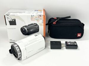 【10R12】1円スタート SONY HANDYCAM HDR-CX535 ソニー ハンディカム ホワイト デジタルビデオカメラ 