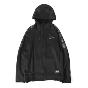 古着 NIKE ナイキ フリースライニング ジップアップ パーカー 684173-010 M 黒 ジャージ メンズ