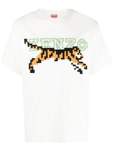 新品 KENZO☆ケンゾー PIXEL Tシャツ ホワイト L 刺繍