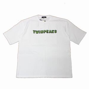 UNDERCOVER アンダーカバー 24AW ワイドTEE TWIN PEAKS ジャガードパッチ Tシャツ 3 ホワイト