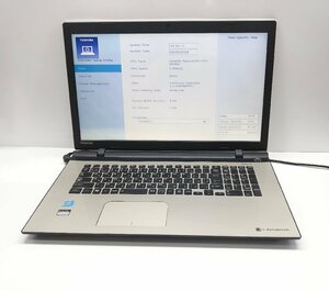 NT: 17.3型☆TOSHIBA BX/67TG Pentium 3825U 1.90GH/メモリ：4GB/ 無線/ マルチ/ノートパソコン