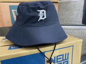 【M/L】 NEWERA ニューエラ Tigers デトロイト タイガース BUCKET クラブハウス つば広 涼しい バケットハット MLB公式アイテム USA正規品