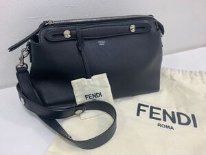 FENDI フェンディ バイザウェイ ブラック 2way ショルダーバッグ ハンドバッグ レザー