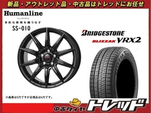 師岡 新品 冬セット SS-010 14x4.5J 45 4H100 BK BLIZZAK VRX2 165/65R14インチ エブリィ等