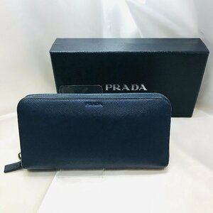 qob.YI510 PRADA　プラダ　ラウンドファスナー　PVC　長財布　