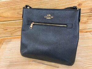 ■美品 コーチ ショルダーバッグ レザー ブラック系 レディース C1556 COACH