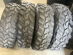 DUNLOP GRANDTREK MT2 ナロー LT255/85R16 112/109Q 4本 超バリ山 ランクルサファリプラド クロカン リフトアップ