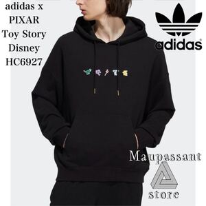 HC6927 S adidas アディダス　トイストーリー　ディズニー　コラボ　ブラック　フーディ　HOODIE スウェットパーカー 新品 未使用 正規品