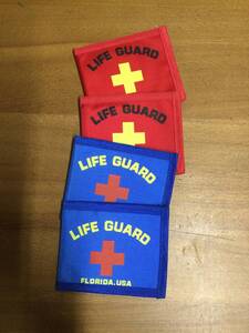 カード入れ　定期券入れ　電話帳　LIFE GUARD FLORIDA USA 4つ