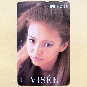 【未使用】 テレカ 50度 安室奈美恵 KOSE VISEE