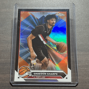 【10枚限定】 Shaedon Sharpe Black Refractor /10 Parallel 2023-24 Topps Chrome Basketball NBA