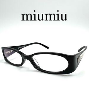 miumiu ミュウミュウ メガネ 眼鏡 度なし VMU15DA サイドロゴ